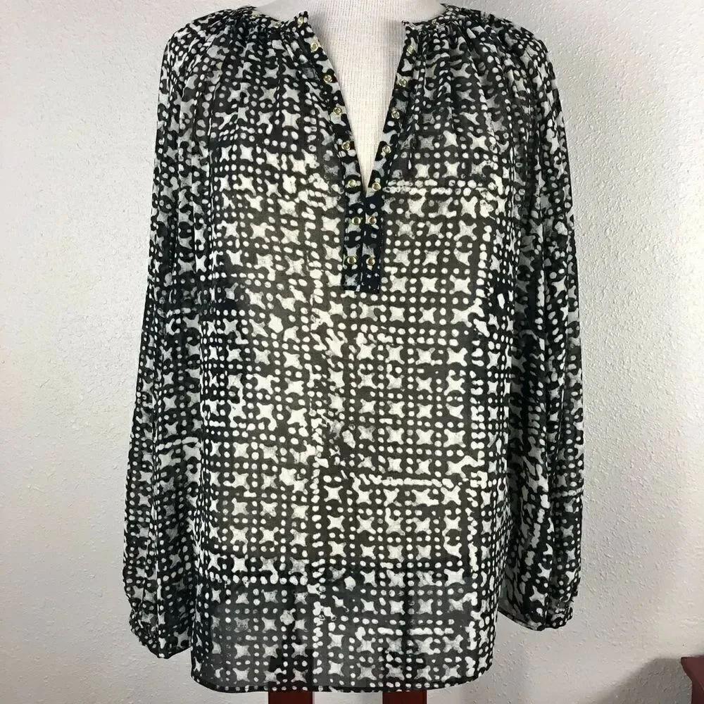 Michael Kors Blouse Top Size M